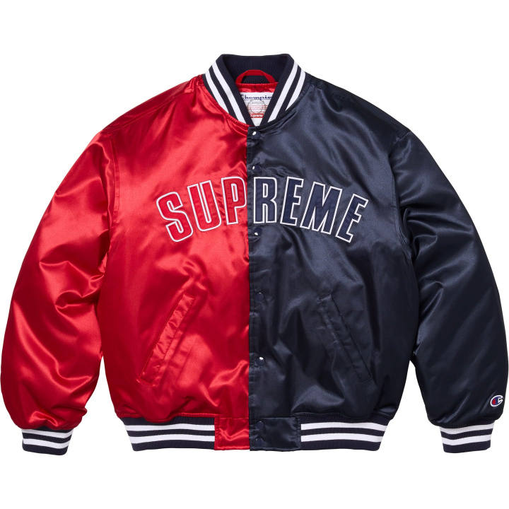 Supreme Supreme x Champion SS26 WEEK8 Satin Varsity Jacket Unisex