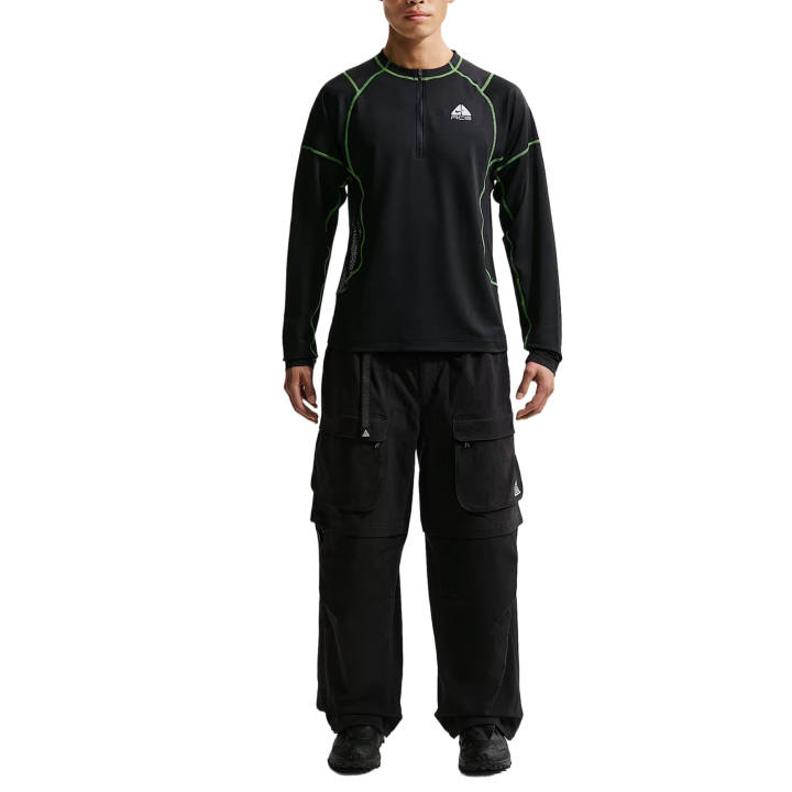 Nike Nike Quick Dry T Shirts Men's Black/Mint Green/Conference White Crew Neck