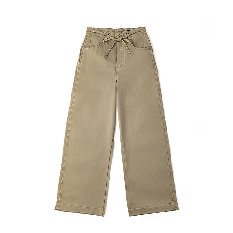 Lee Casual Pants Women's Khaki Moderate Wide Leg Pants