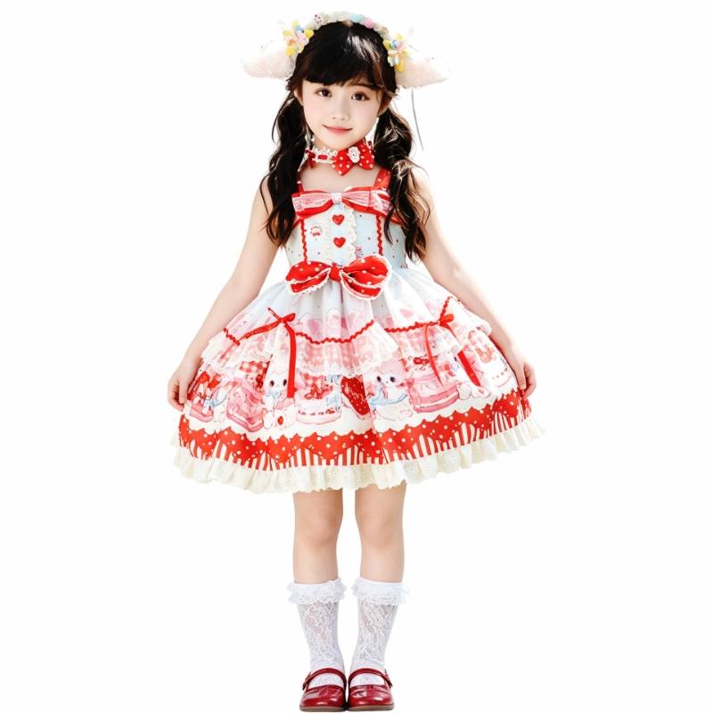 YALU Dress Children Aged 3 7 Years Old