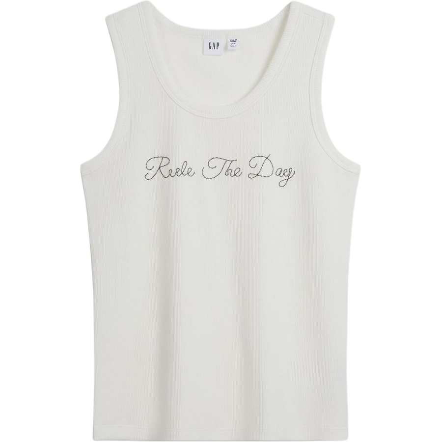 GAP Tank Tops Women's White Crew Neck Other