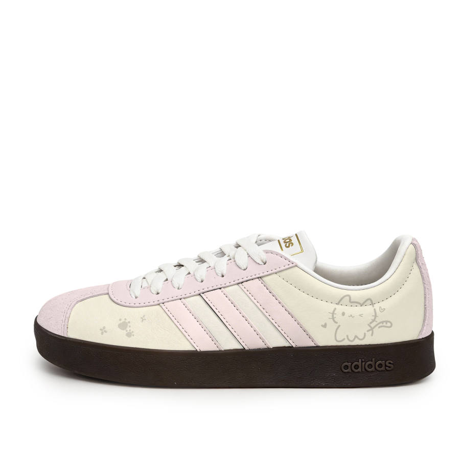 Adidas Adidas Vl Court Classic Synthetic Leather, Split Cow Leather Abrasion Resistant Lightweight Low top Skateboard Shoes