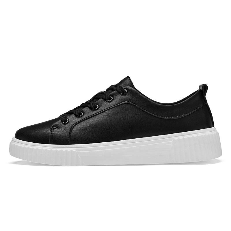 YALU Cow Leather Lightweight Breathable Low top Skateboard Shoes Men's