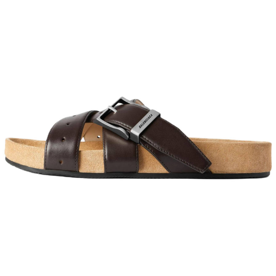 Balenciaga Slide Slippers Men's Mocha