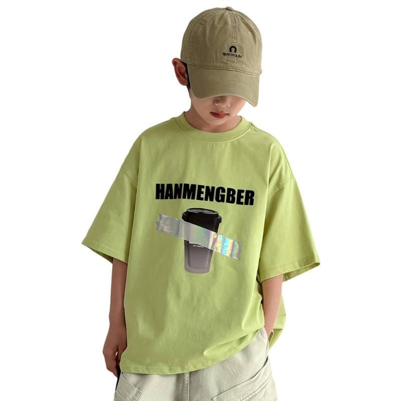 YALU Grade School T Shirts Crew Neck Moderate