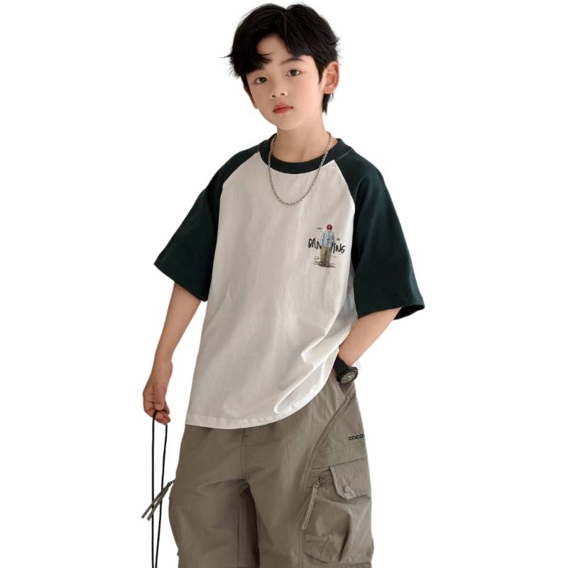 YALU Grade School T Shirts Crew Neck Moderate