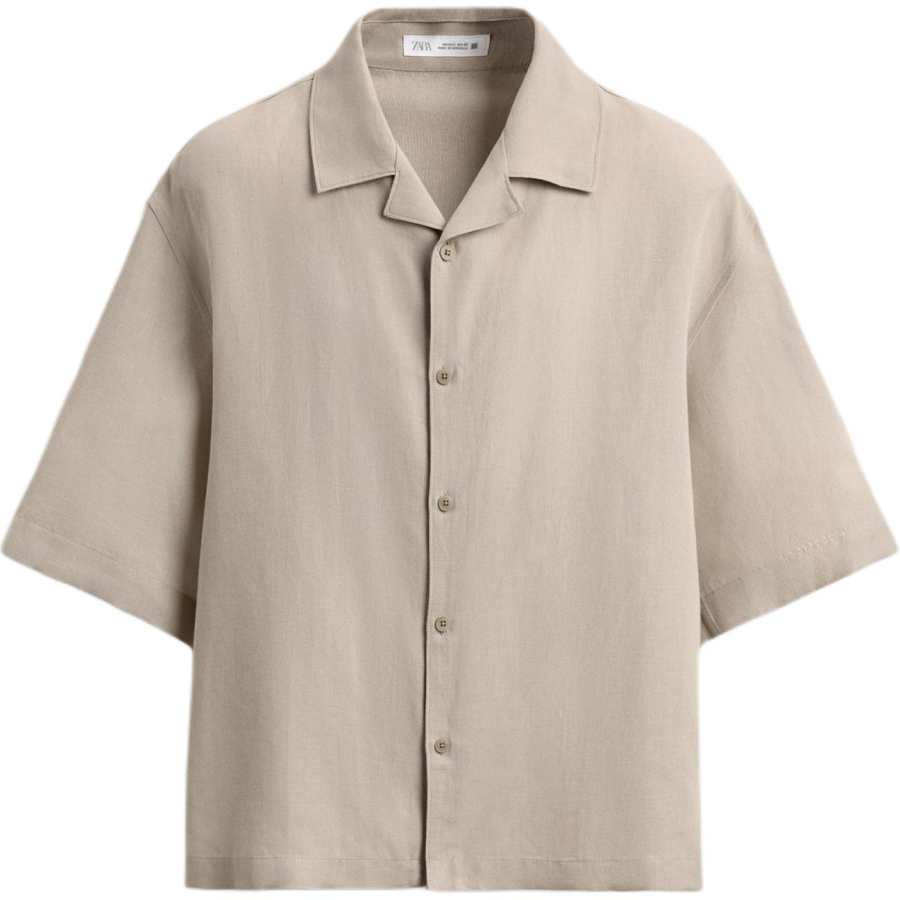 ZARA Shirts Men's Light Beige Moderate
