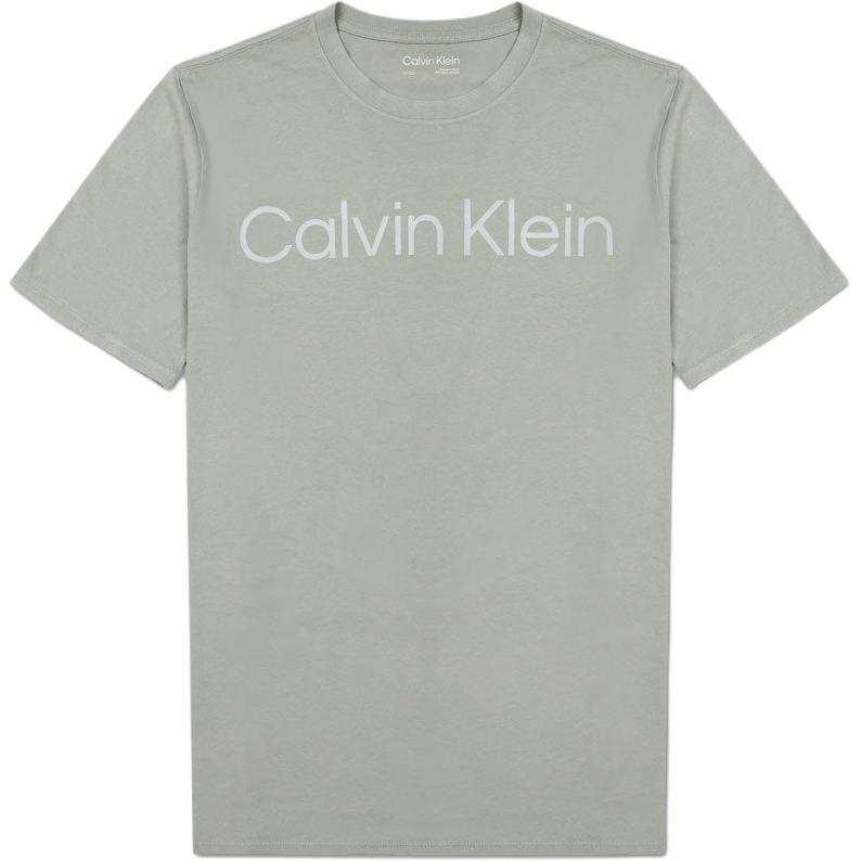 Calvin Klein T Shirts Men's Light Khaki Crew Neck