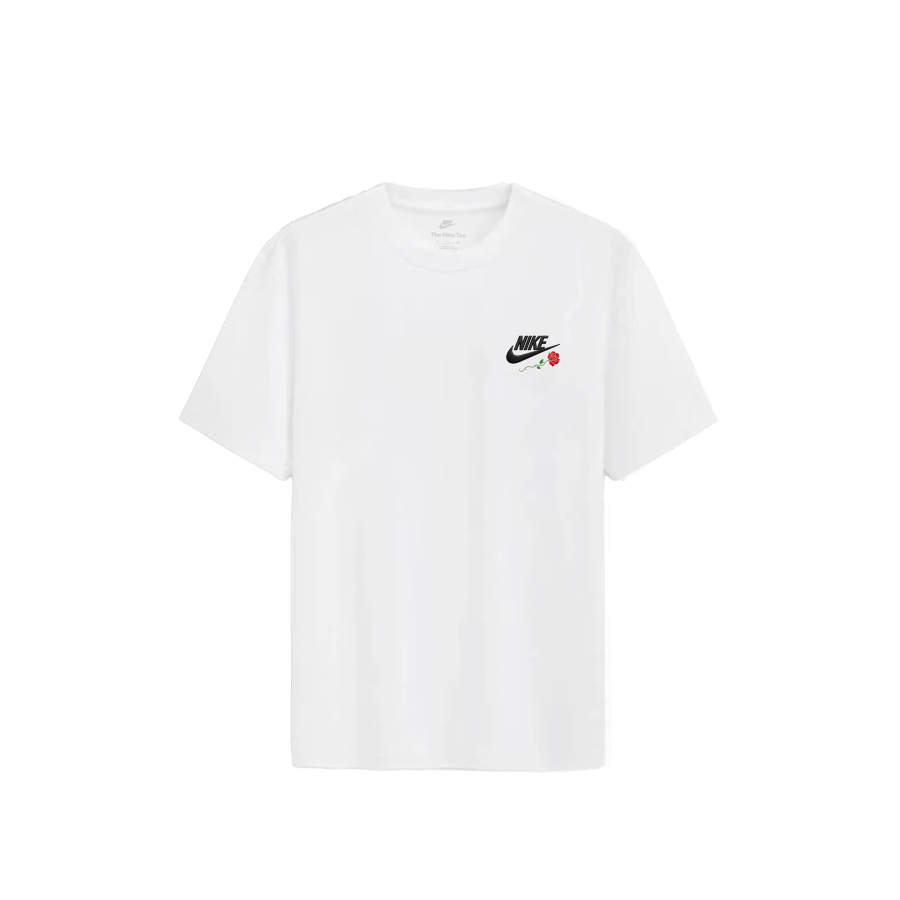 Nike Nike Sportswear T Shirts Unisex White Red Crew Neck Moderate