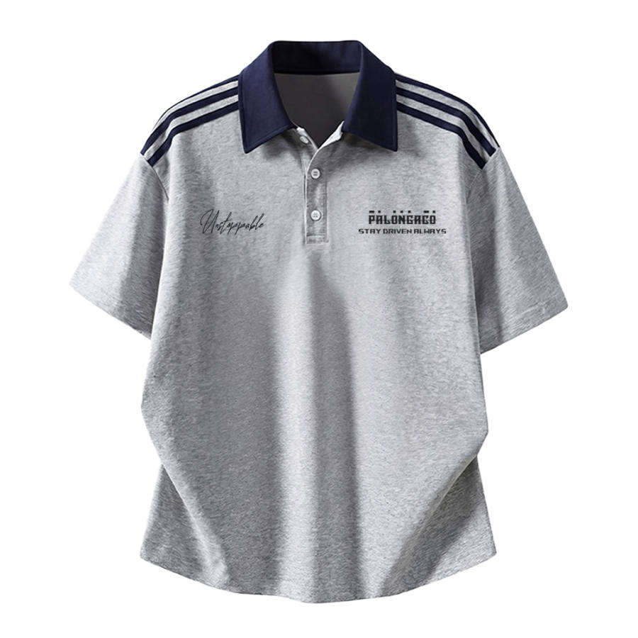 PAL ONGACO Polo Shirts Unisex Lapel Moderate Mock Two Piece