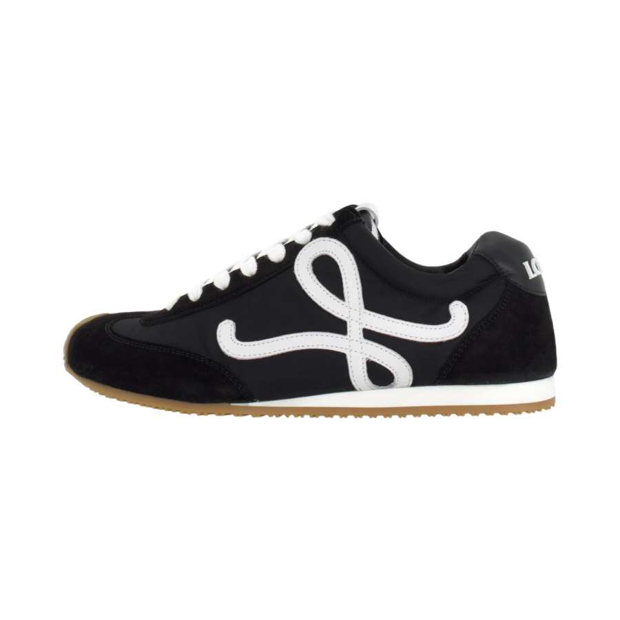LOEWE Ballet Runner 2.0 Cow Split Leather Low top Casual Shoes 2cm Women's Black