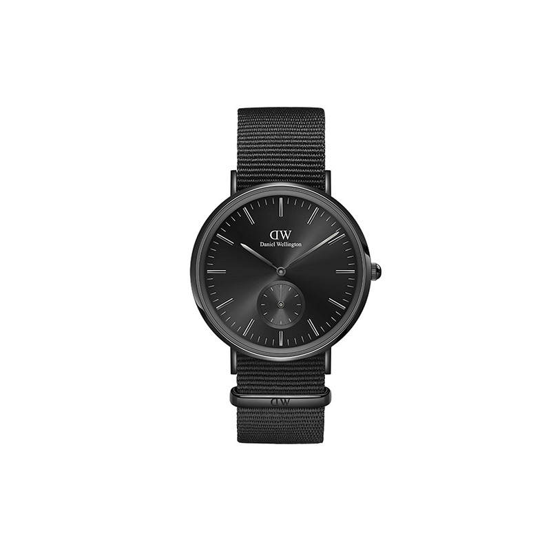 DW/DanielWellington Daniel Wellington CLASSIC Collection Wrist Watches Quartz Movement Canvas Strap 40mm Black Dial Men's Watches