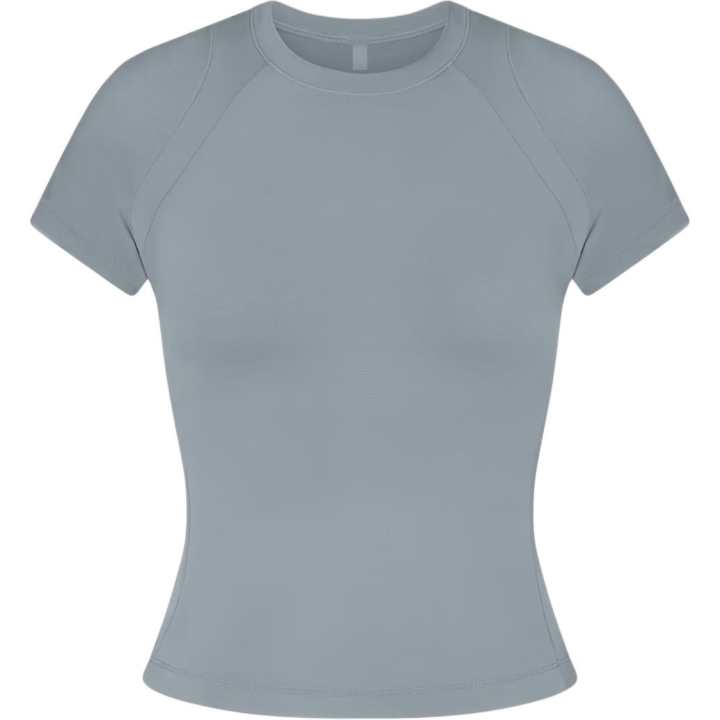Nike Nike Airy T Shirts Women's Pacific Blue Crew Neck