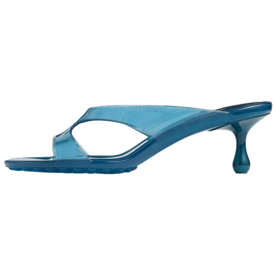 Jimmy Choo Slide Slippers Women's Lake Blue