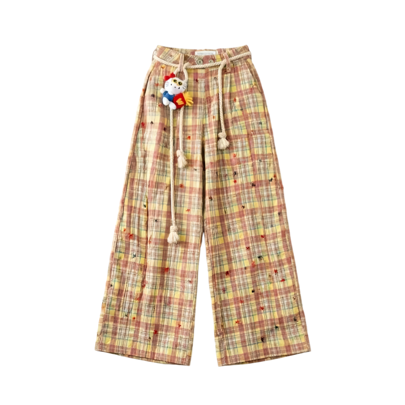 DUSHE Casual Pants Women's Thin Wide Leg Pants