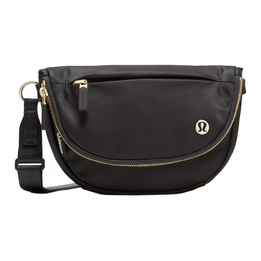 Lululemon Nylon Crossbody Bags Women's Black Gold