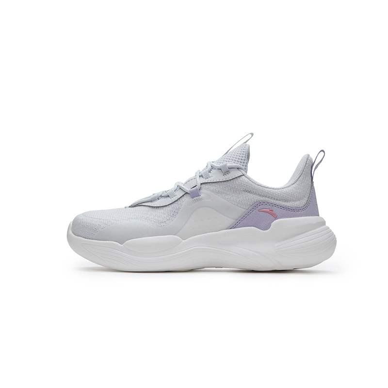 Anta Five Mountains Low top Sports Running Shoes Women's Sand Grain Gray/Light Purple Gray