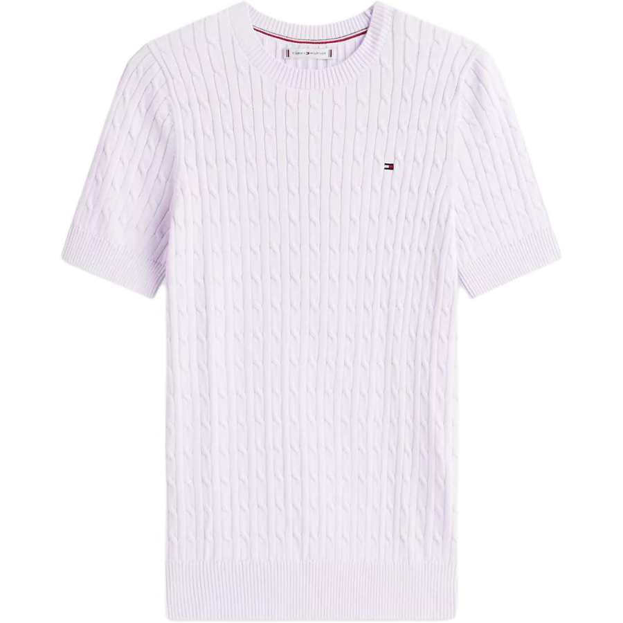 Tommy Hilfiger Sweaters Women's Light Purple Crew Neck Moderate Other