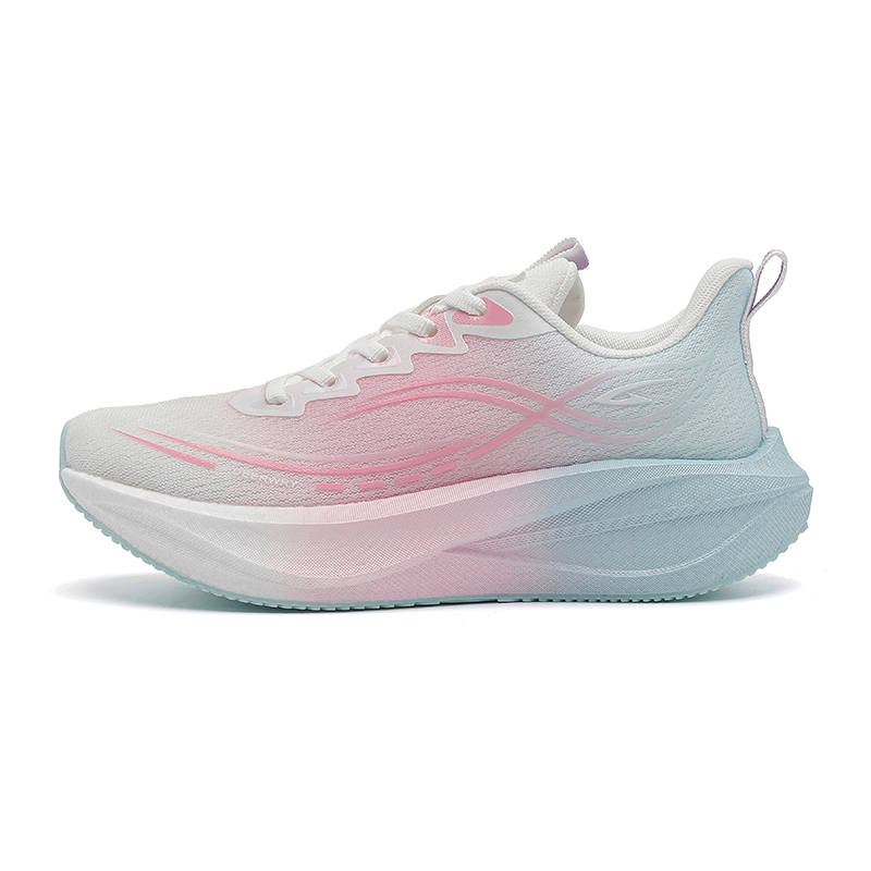 DEERWAY Cushioning Abrasion Resistant Rebound Low top Casual Running Shoes Women's Blue Pink