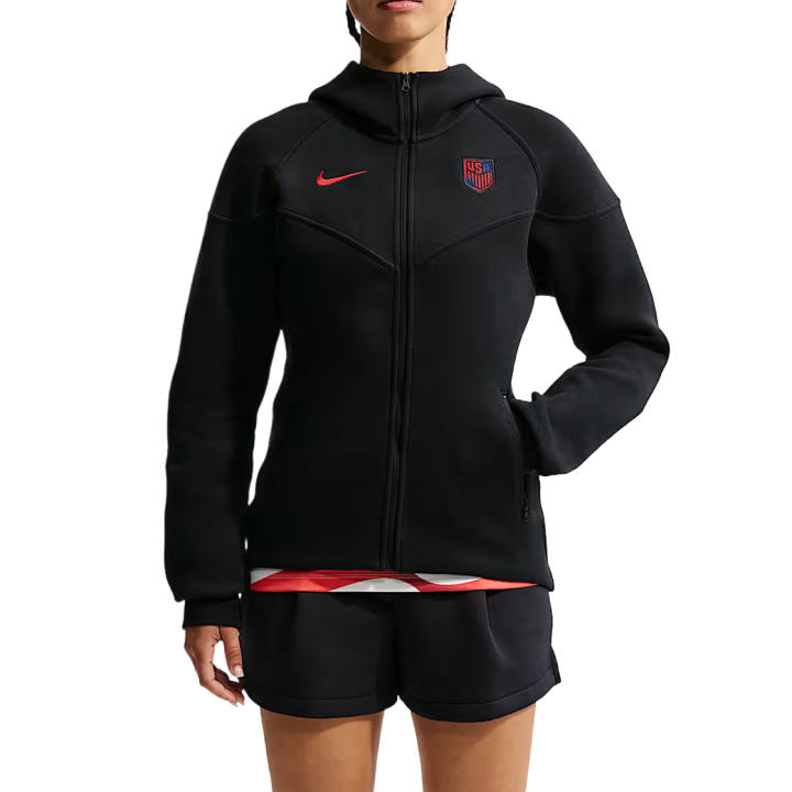 Nike Nike Jackets Women's Black/Challenge Red Hooded Non Detachable Moderate Other