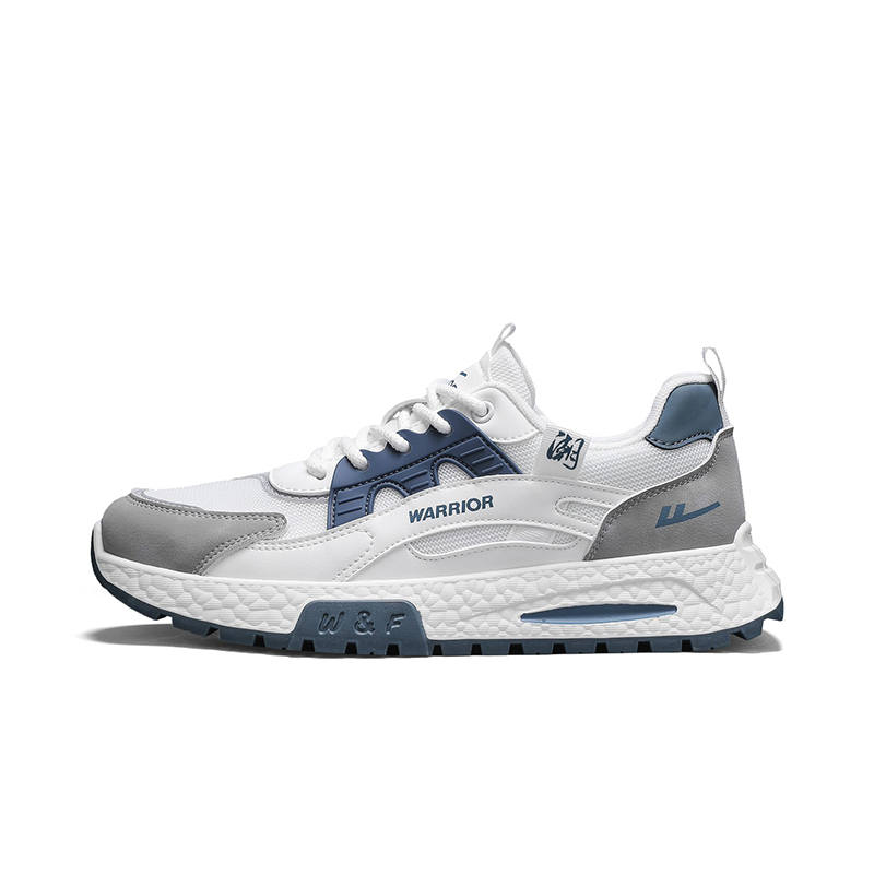 Warrior Synthetic Leather Coverage Height Increasing Abrasion Resistant Breathable Low top Casual Shoes Men's