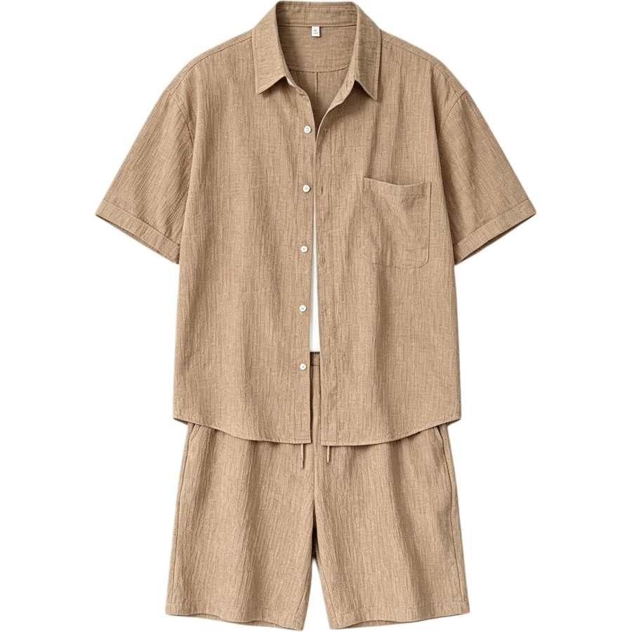 Lnga Landgre Casual Sportswear Men's Shirt Collar Thin