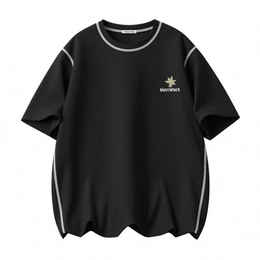 MUSCLETECH T Shirts Unisex Crew Neck Thin Straight Fit
