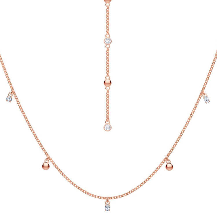Swarovski Necklaces Unisex Rose Gold