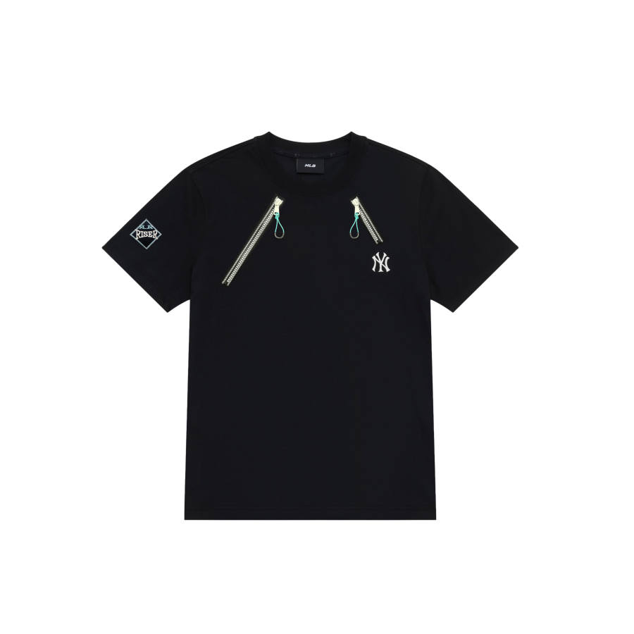 MLB T Shirts Unisex Black Crew Neck Moderate Straight Fit
