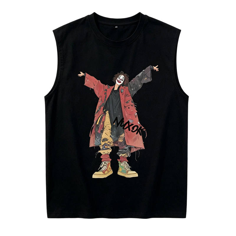 Lnga Landgre Tank Tops Unisex Crew Neck Thin Sleeveless