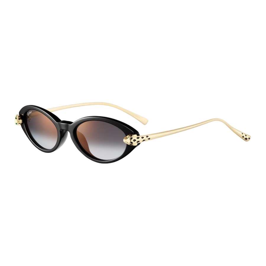 CARTIER Cat Eye Sunglasses Unisex Black