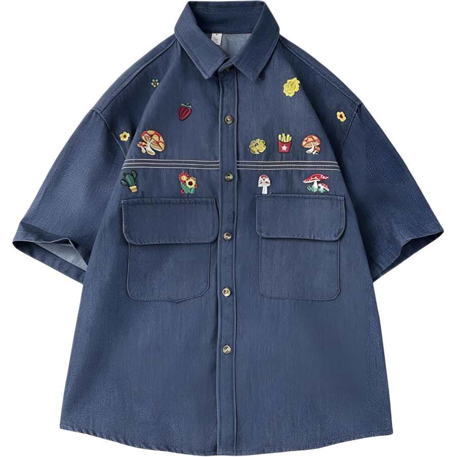 Lnga Landgre Shirts Unisex Pointed Collar Moderate Workwear