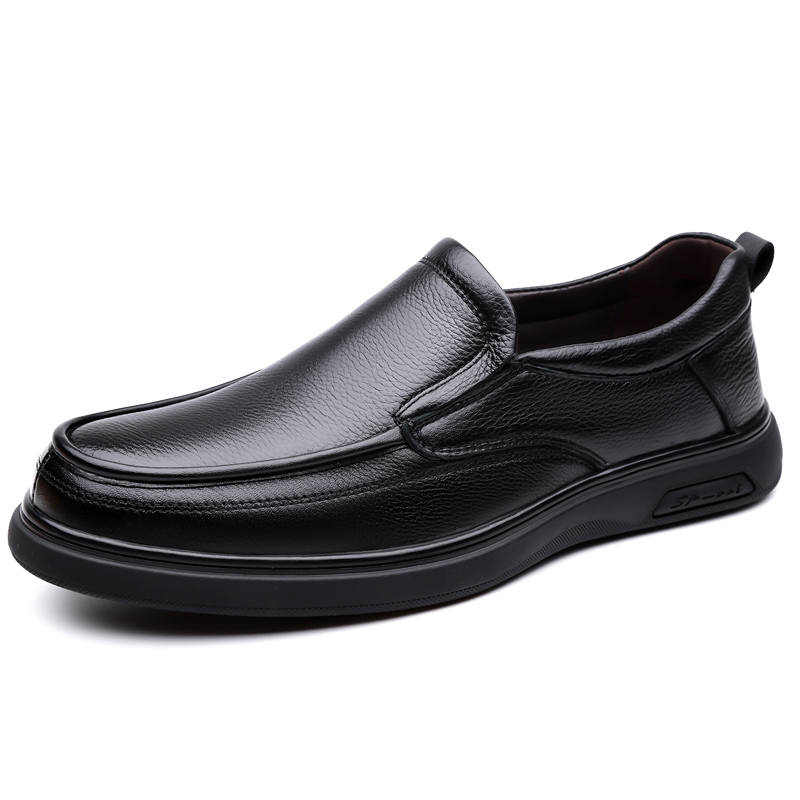 YALU Top Grain Cow Leather Casual Leather Shoes Men's