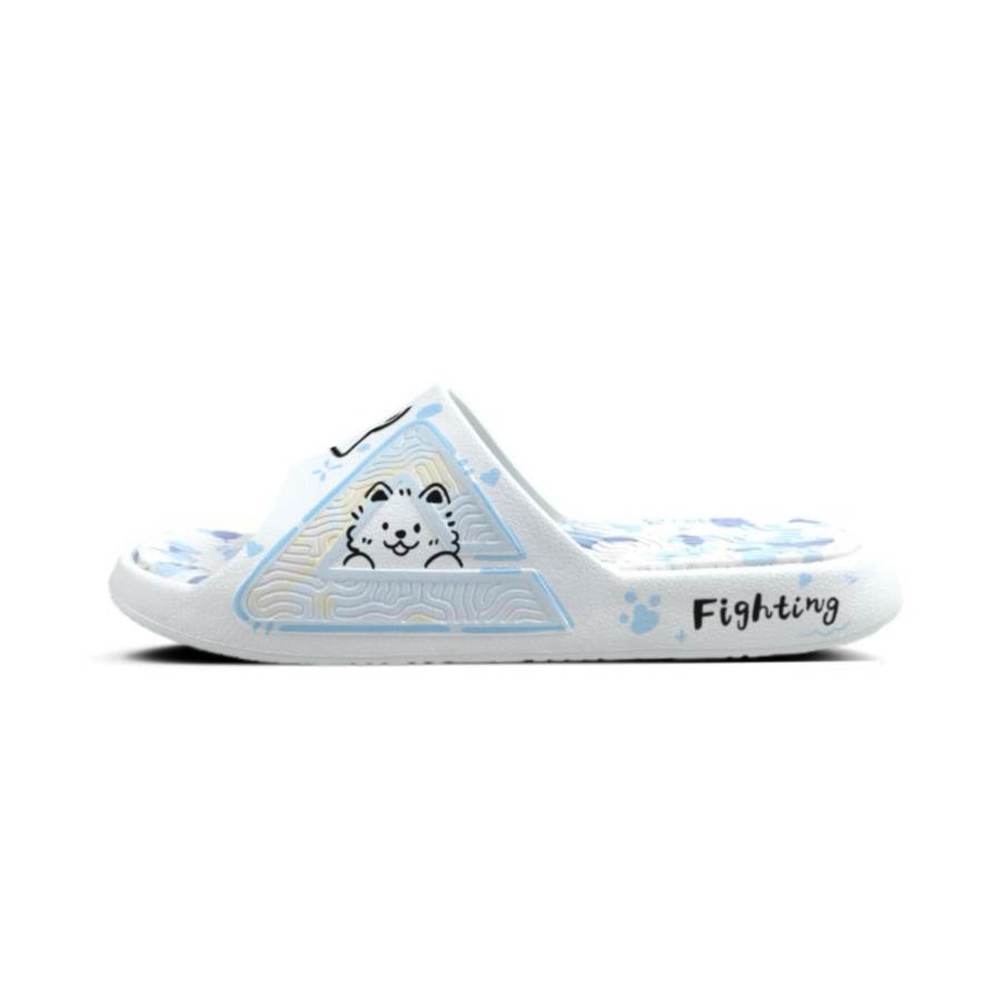 PEAK Tai Ji1.0 EVA Slip Resistant Odor Resistant Cushioning Slide Slippers Unisex Blue