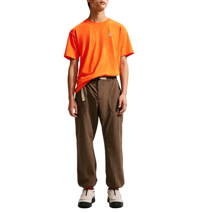 Nike Nike ACG T Shirts Men's Safety Orange Crew Neck Moderate