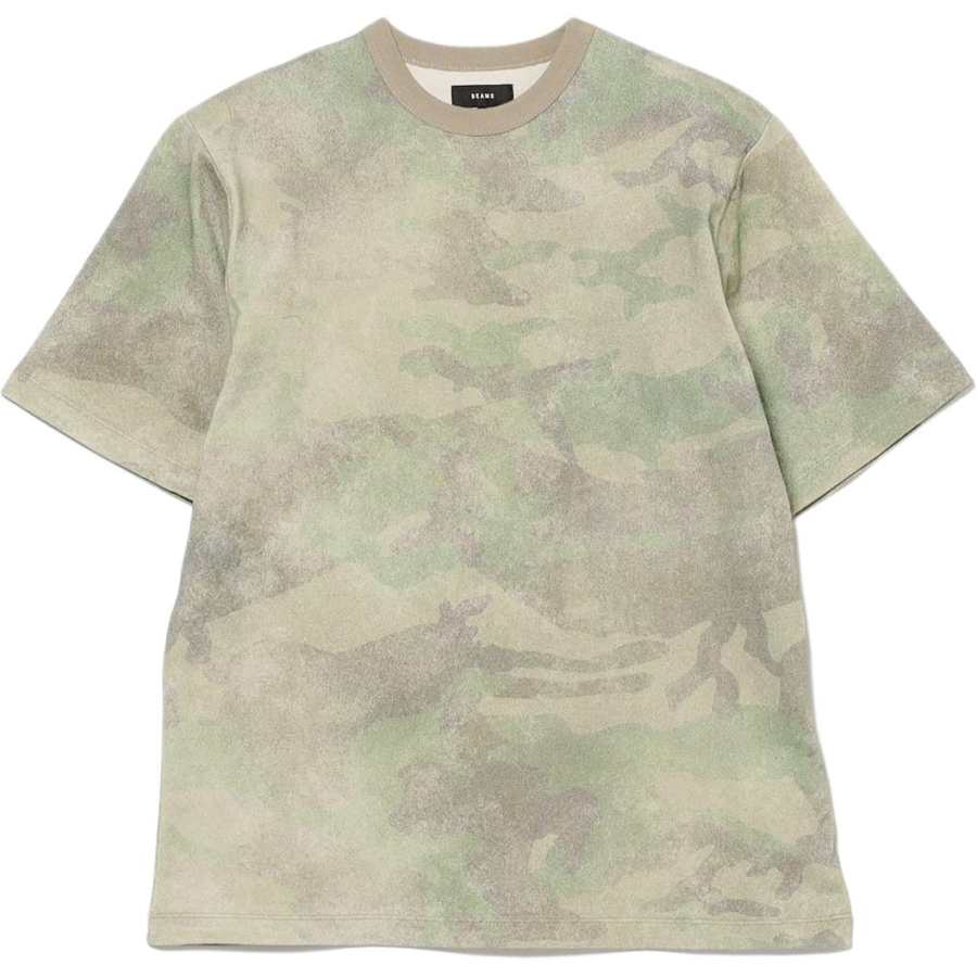 Beams T Shirts Men's Crew Neck Moderate Straight Fit