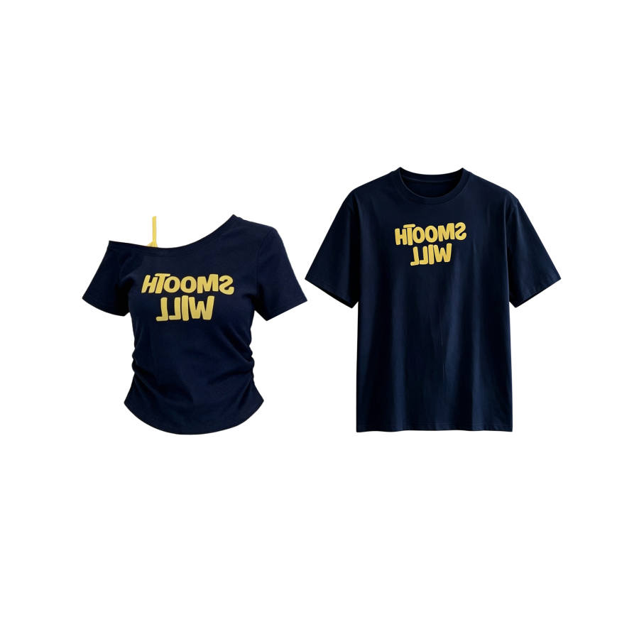 TUSHIFEI Couple Sets Women's Crew Neck Moderate