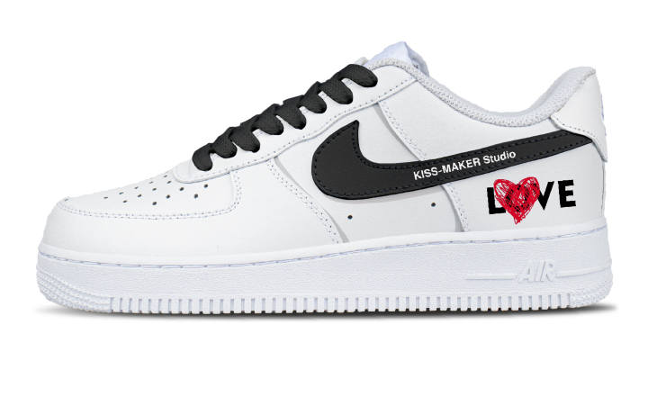 Nike Nike Air Force 1 Cow Leather Quick Dry Abrasion Resistant Breathable Low top Skateboard Shoes Unisex White