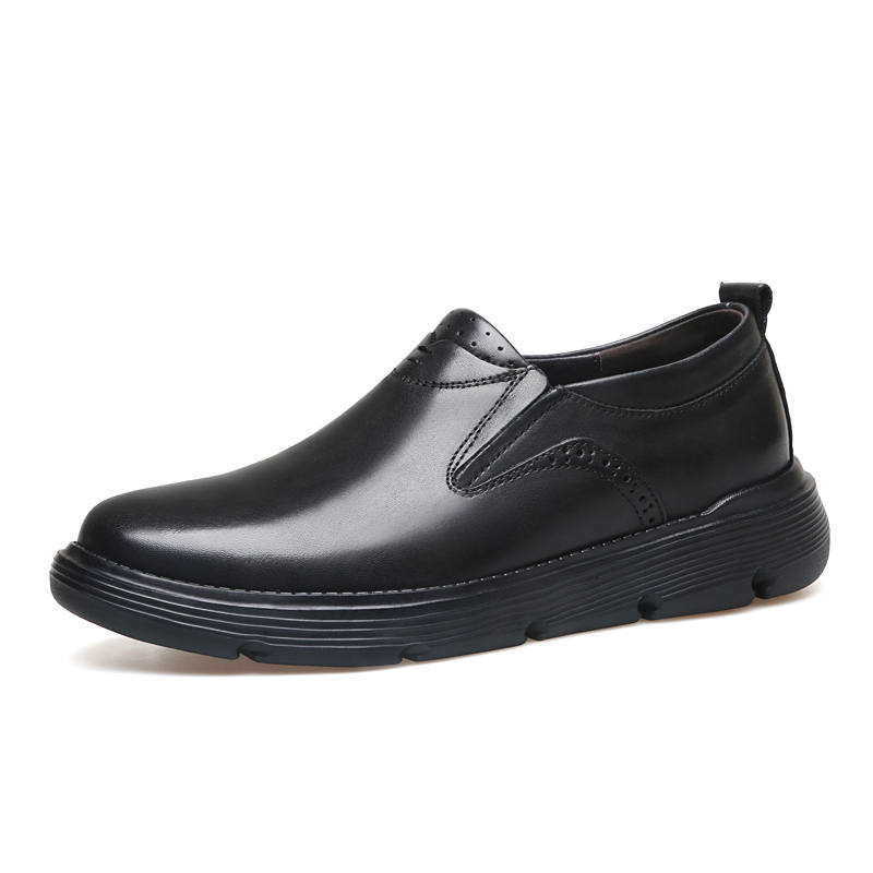 YALU Top Grain Cow Leather Casual Leather Shoes Men's