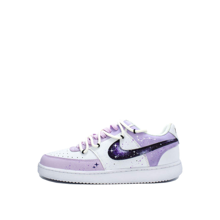 Nike Nike Court Vision 1 Star Purple Mist, Zuo Zhi Ye, Atmosphere, Arts, Trendy, Versatile, Comfortable Leather Individual