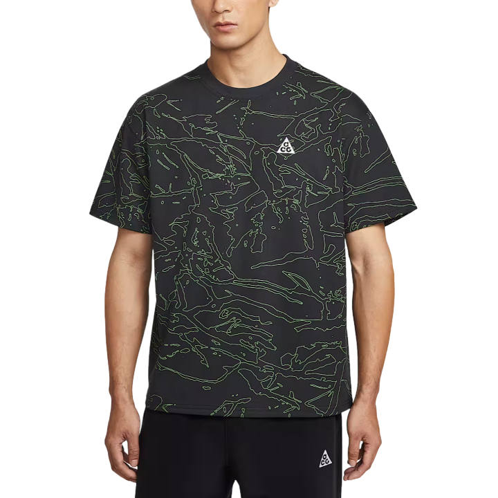 Nike Nike ACG T Shirts Men's Black Crew Neck Moderate