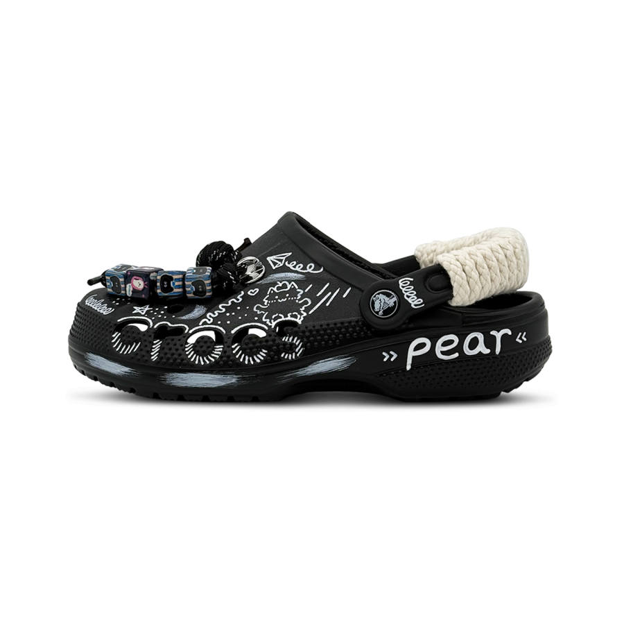 Crocs Crocs Baya Clog Little Pear Cat EVA Clogs Unisex Black