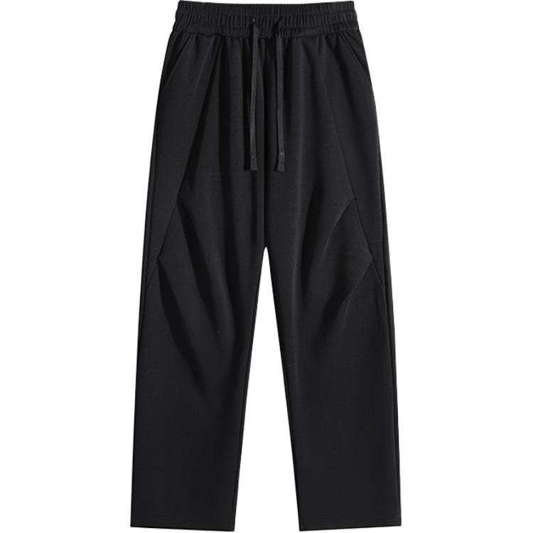 YALU Casual Pants Unisex Moderate Wide Leg Pants