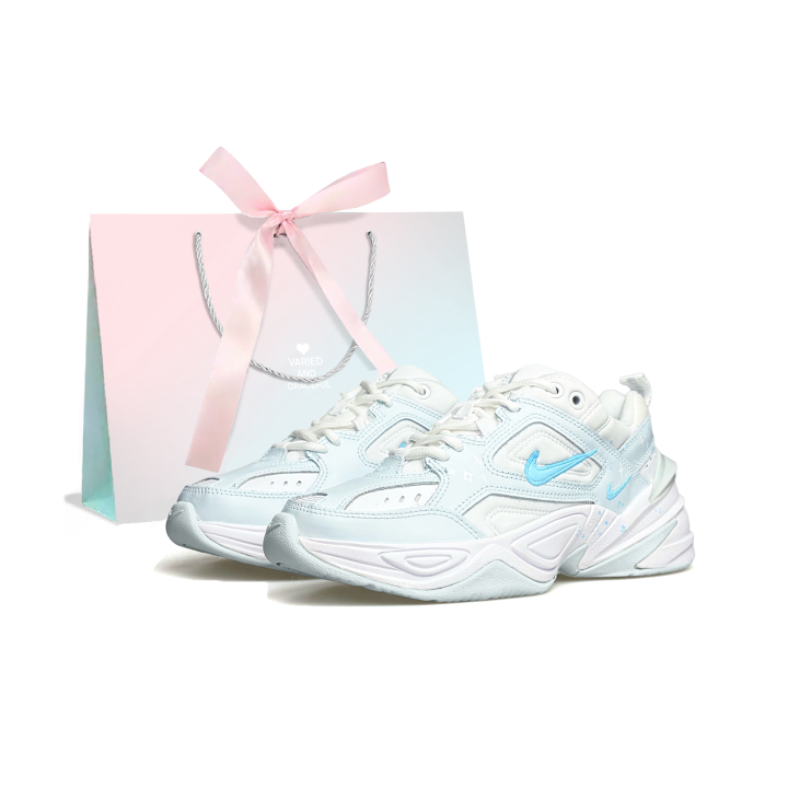 Nike Nike M2K Tekno Iced Blueberry Synthetic Leather Low top Vintage Chunky Sneakers Women's