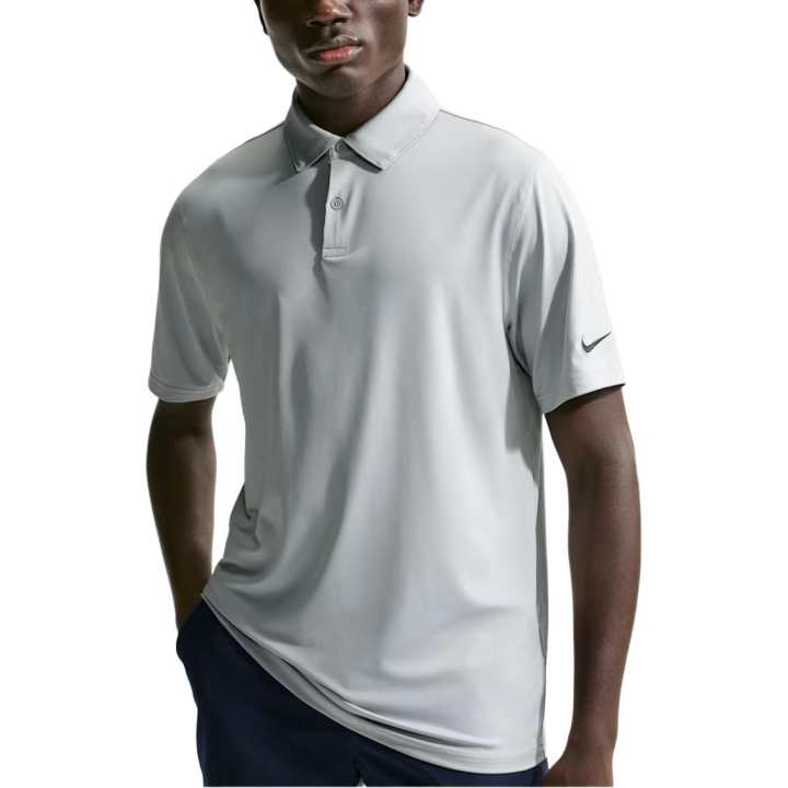 Nike Nike Golf Clothing Men's Wolf Gray/Black Polo Collar Moderate