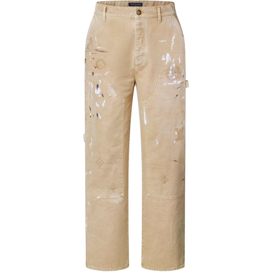 LOUIS VUITTON Jeans Men's Khaki Moderate Other