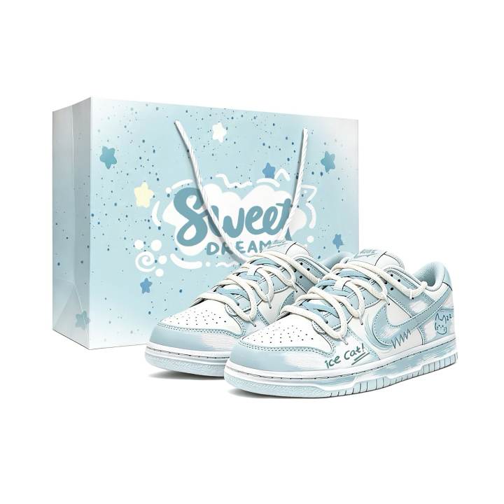 Nike Nike Dunk Frozen Sleepy Cat Low top Skateboard Shoes Women's