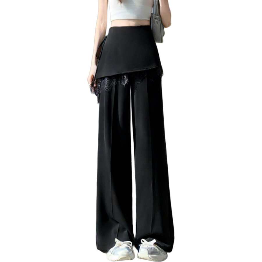 JBBCN Casual Pants Women's Moderate Wide Leg Pants