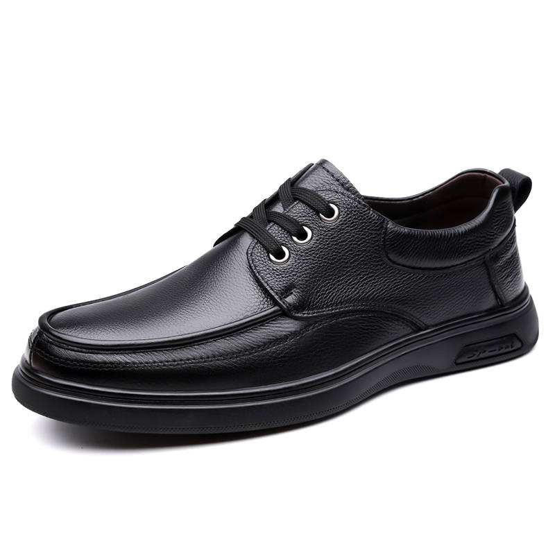 YALU Top Grain Cow Leather Casual Leather Shoes Men's