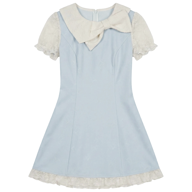 Fabric Pig Short Sleeved Dress Women's